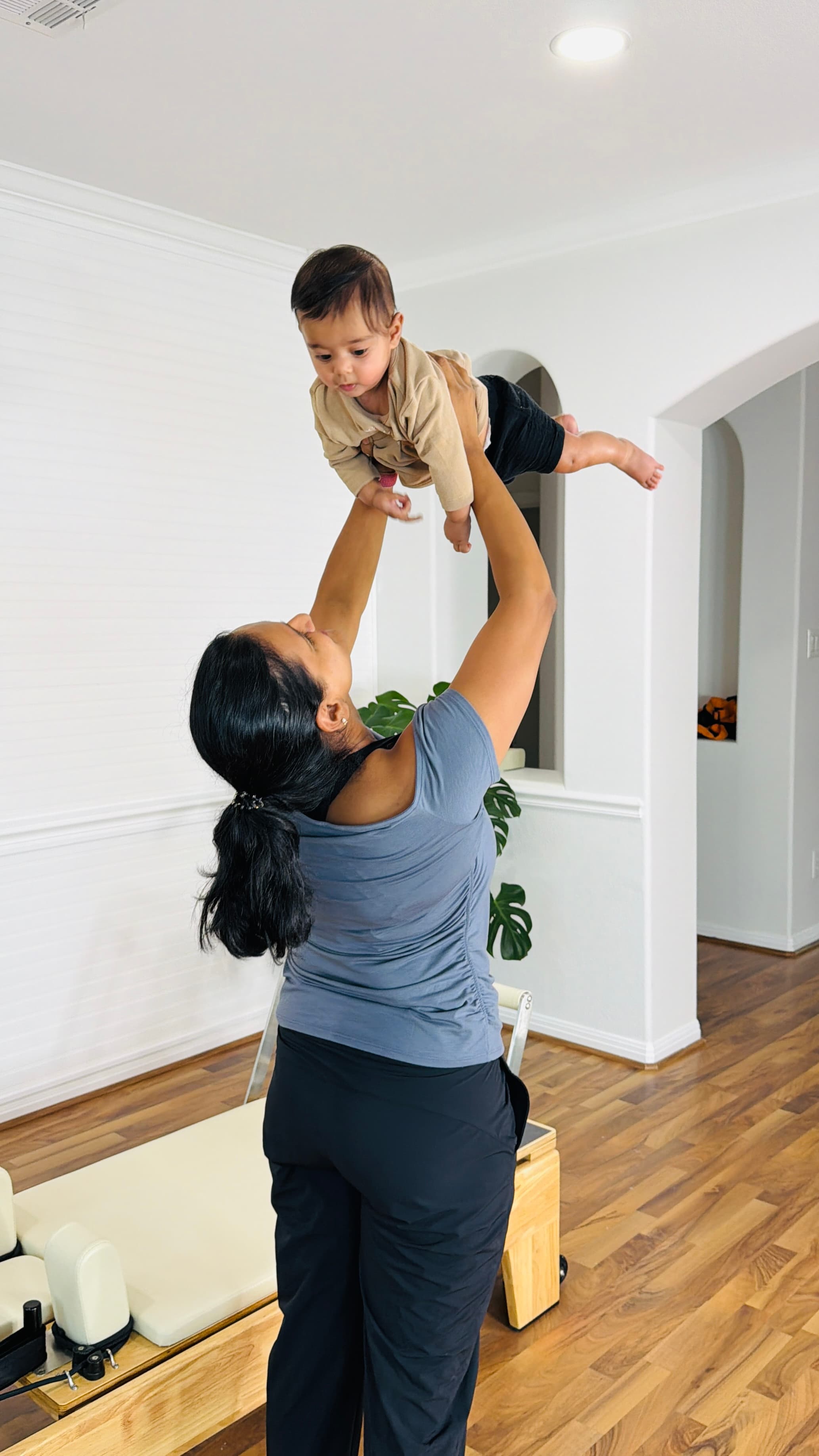 Client living an active daily life